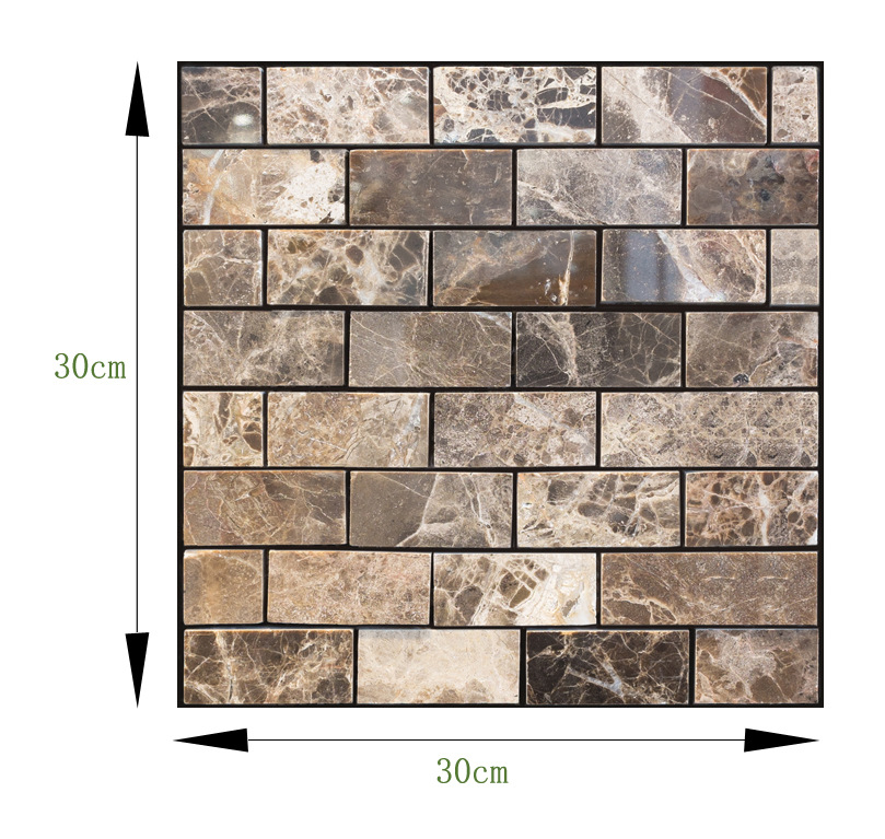 Cross-border Explosions 3D Three-dimensional Tile Stickers Anti-collision Stickers PVC Wall Stickers