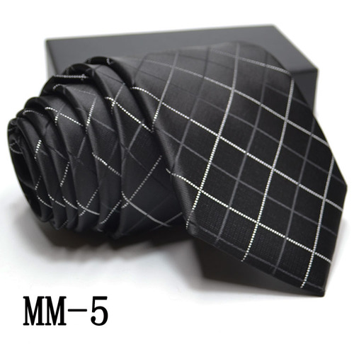 Tie men's formal business 2400 stitch fine jacquard striped plaid tie micro business Taobao one piece drop shipping