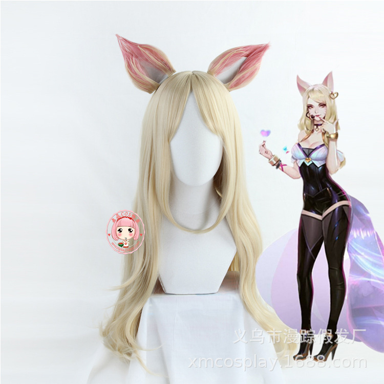 k/da KDA Women's League of heroes Kasha Akali widow Evelyn cosplay wig