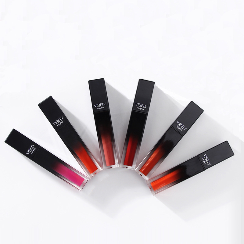 網紅彩妝 VIBELY不沾杯唇彩唇釉 持久啞光霧面柔絲滋潤不掉色口紅