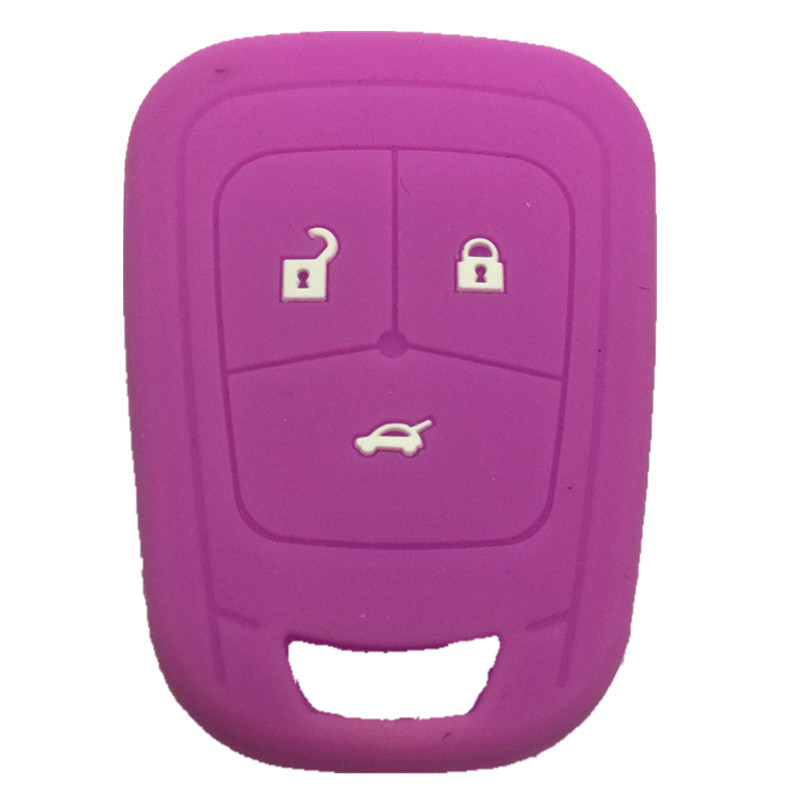 Suitable for Chevrolet Aveo Cruze Silicone Key Case Straight Type Special Car Remote Control Protective Cover Buckle