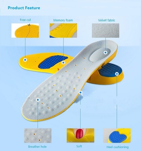 Sports insoles breathable shock-absorbing boost sweat-absorbent basketball running women's military training insoles men's manufacturer wholesale