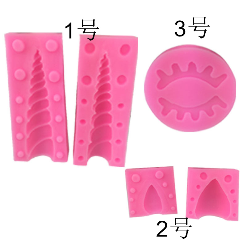 Новые DIY формы для выпечки 3D единорог Угловые ресницы для укладки ушей Шоколадный торт с сахаром силиконовые формы