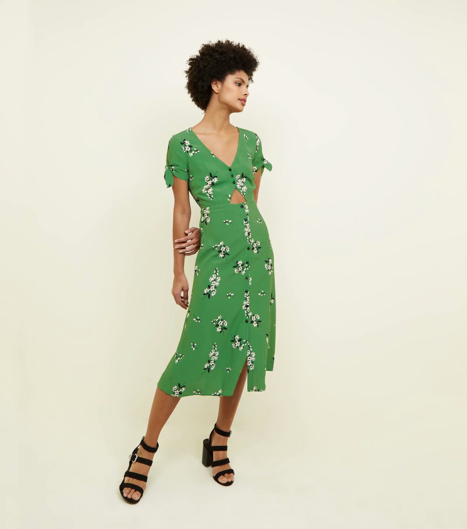 Chiffon Fashionskirt(Green-L) NHAM4325-Green-L