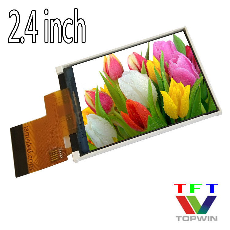 拓微2.4英寸TFT-LCD全彩色液晶全视角点阵屏240x320真彩屏RGB拓微