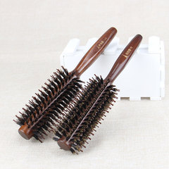 Faberto hair salon special boar bristle curly comb rolling comb hairdressing comb solid wood comb lotus wood comb plus G