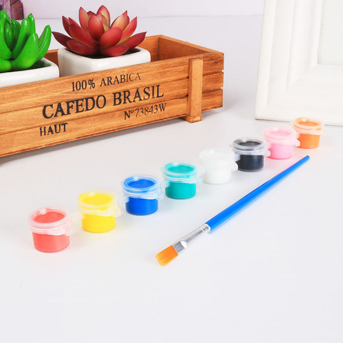 Manufacturer's 8-color 12-color one-piece acrylic art paint children's diy enamel ceramic plaster mask graffiti
