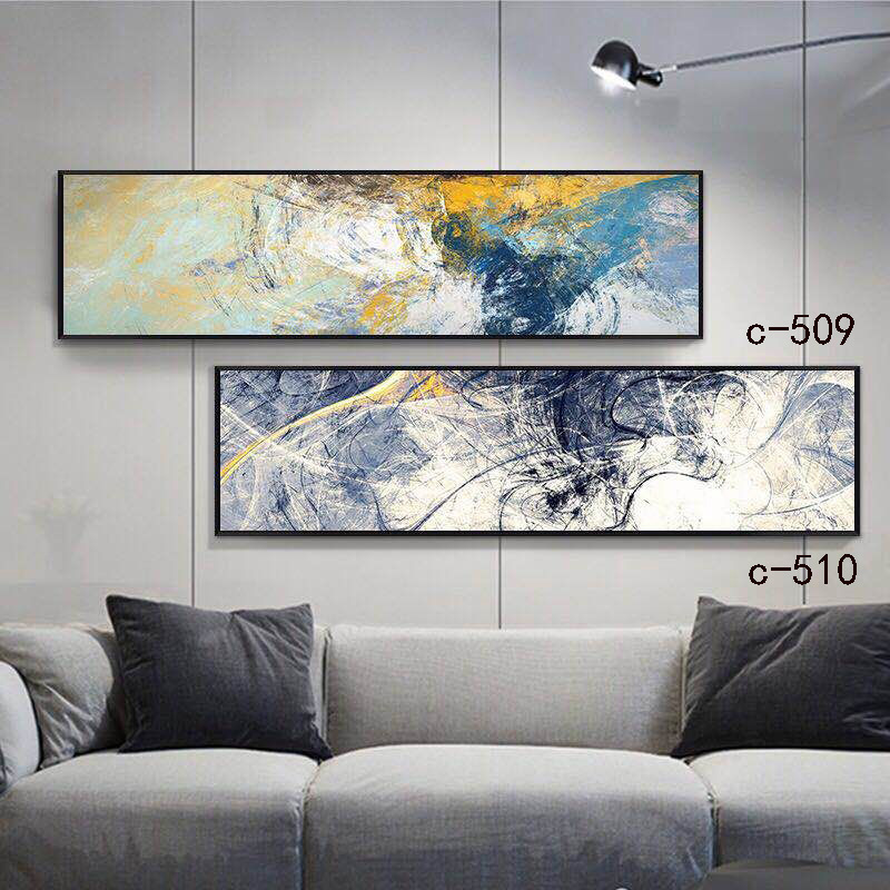 薇艾可画业现代简约时尚客厅装饰画床头画卧室挂画沙发背景油画