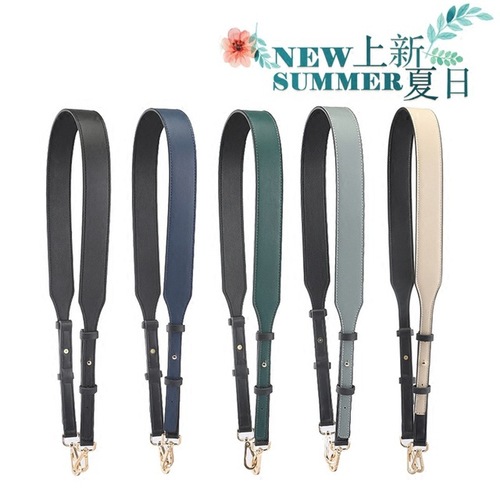 New mk solid color cowhide women's bag strap single shoulder diagonal dual-purpose adjustable star same style women's wide shoulder strap accessories