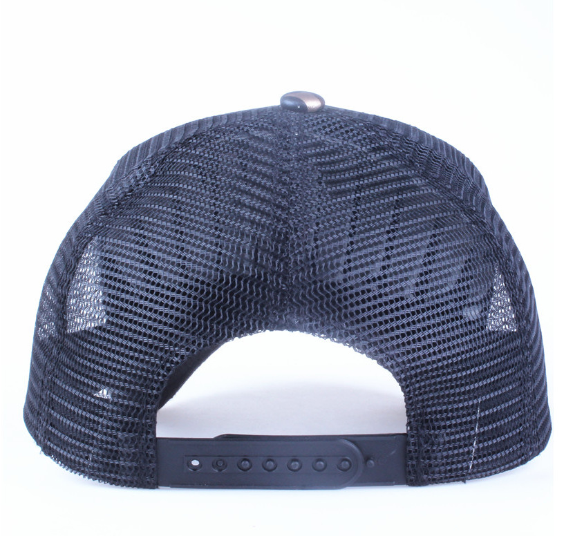 New Baseball Mesh Cap Pu Camouflage Fashion Men And Women Cap Hat Hip Hop Hat display picture 3