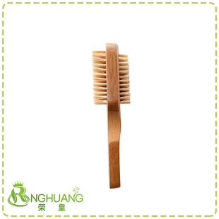 [ronghuang] Manufacturer Bamboo Handle Pig Hair Finger Seam Cleaning Brush Nail Brush