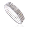 Accessory, elastic crystal, bracelet, jewelry, European style, diamond encrusted, wholesale