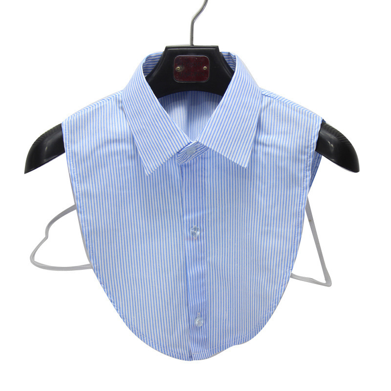 Fake collar Detachable Blouse Dickey Collar False Collar Blue stripe fake collar versatile shirt collar