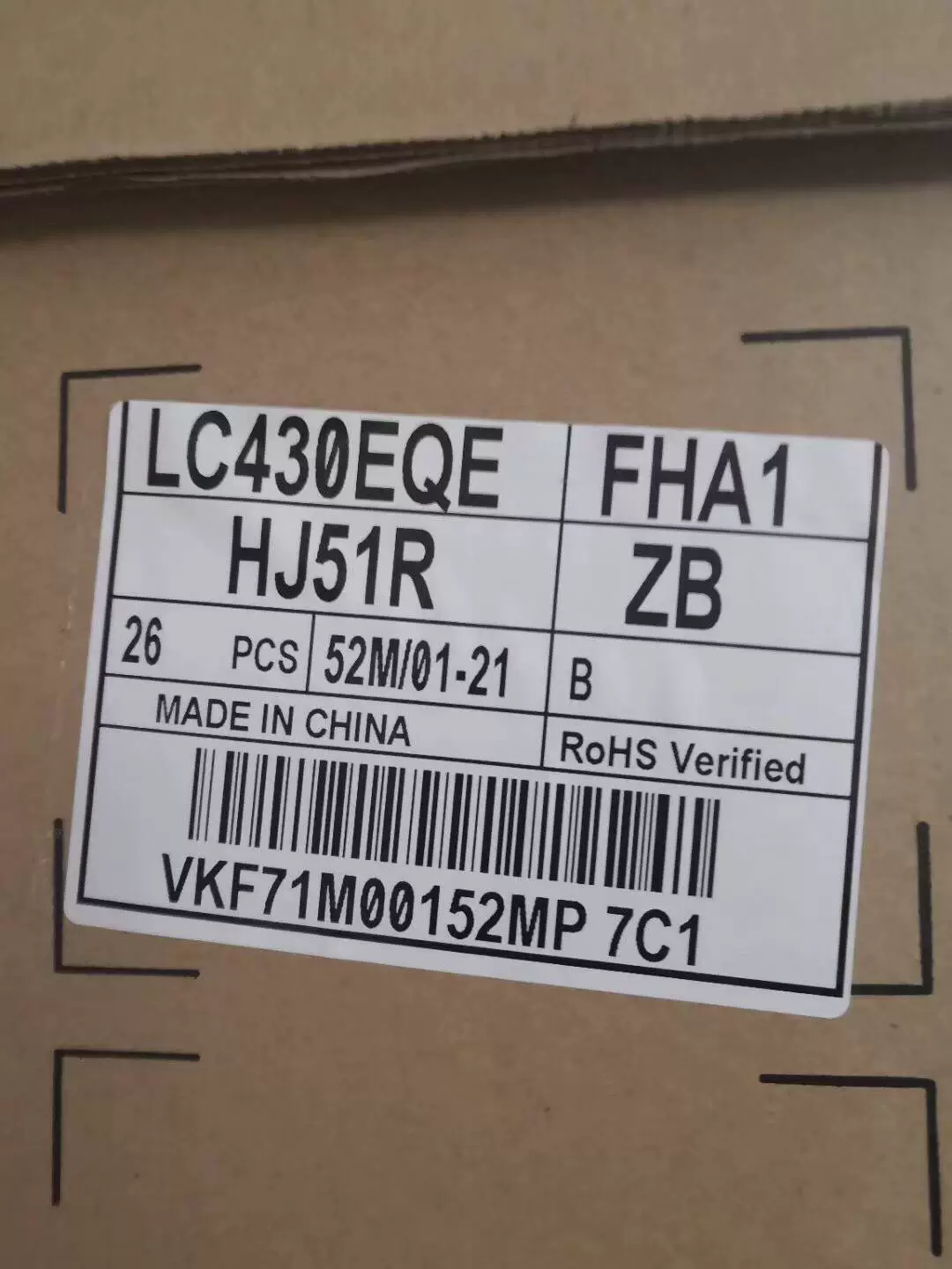 LG оригинал 43-дюймов LC430EQE-FHA1 3840x2160 4K монитор ЖК экран