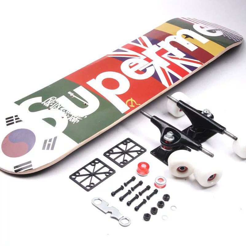 TikTok, мигающий скейтборд на четырёх колёсах, скутер для мужчин и женщин