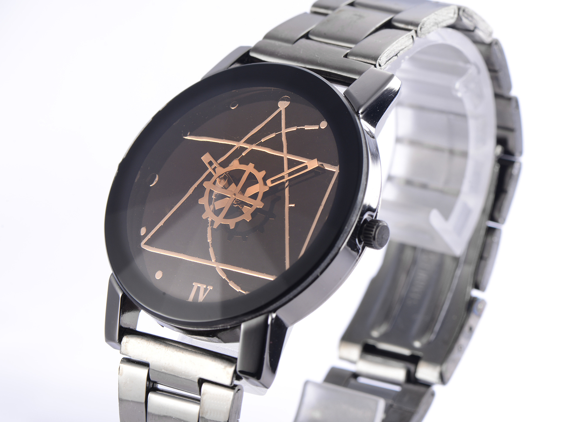 Men's Steel Band Diamond-Shaped Popular Harajuku Style Retro Couple Korean Fashion Student Quartz Watch Pair Watch