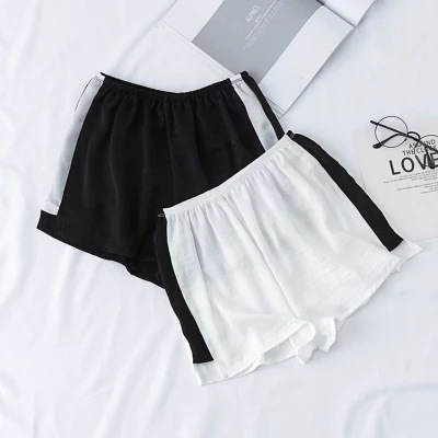 Safety trousers Anti emptied Easy Korean Edition Side stripe Three minutes of pants Thin section Leggings summer DK23