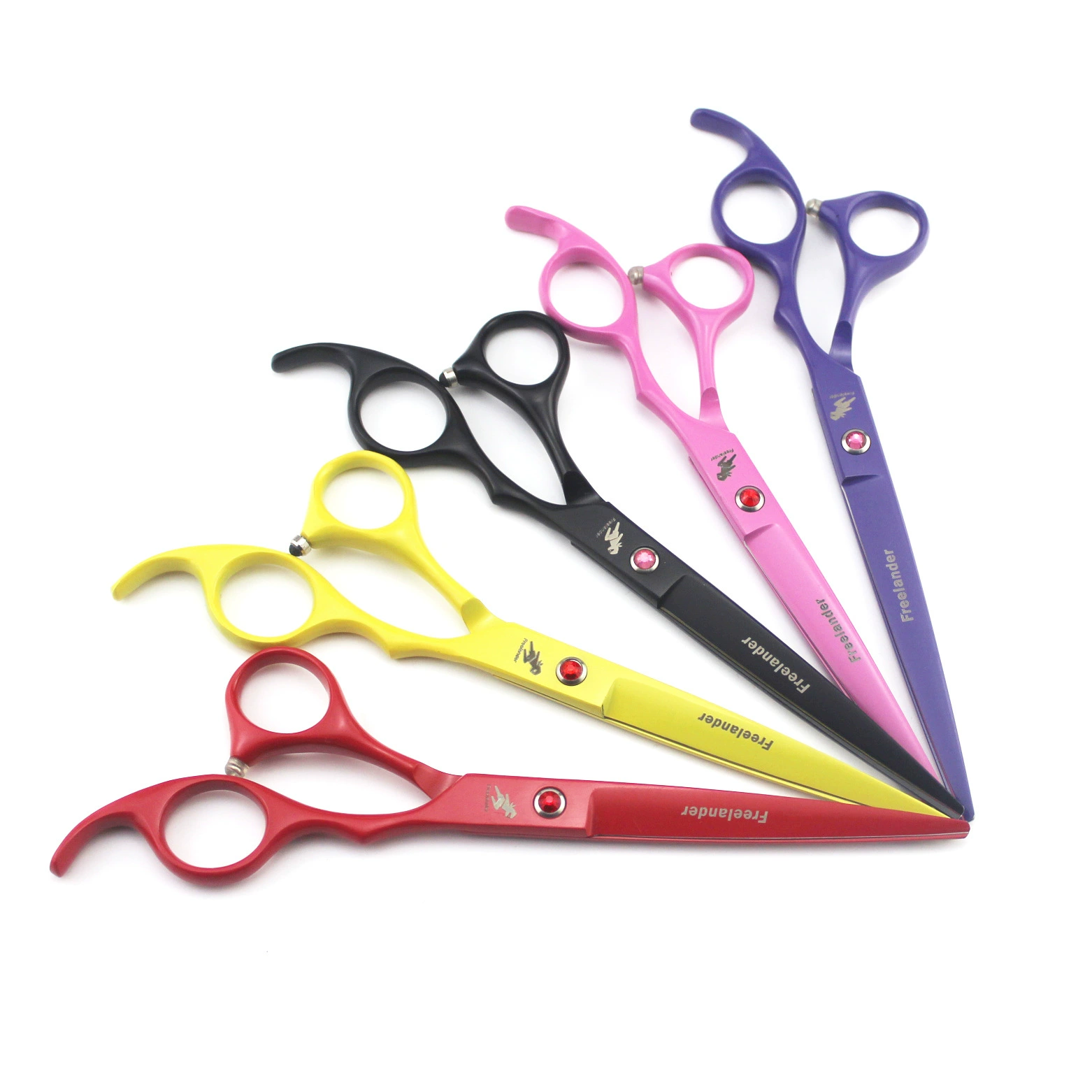 7,0-дюймовые ручные ножницы для красоты домашних животных прямого кроя 5 видов цветов по желанию