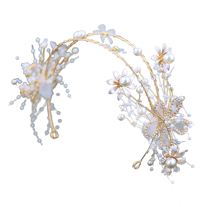retro bridal headwear wedding flower headband hair accessories