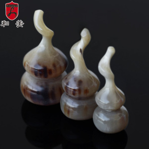 厂家直销和美摆饰天然牛角葫芦特色工艺品创意多尺寸摆件中式批发