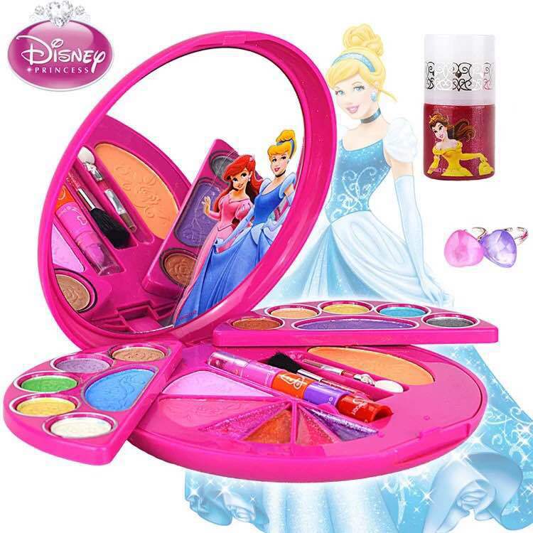 Dropshipping Disney Princess Makeup Box Children's Cosmetic Set Makeup Box Girls' Play House Toy