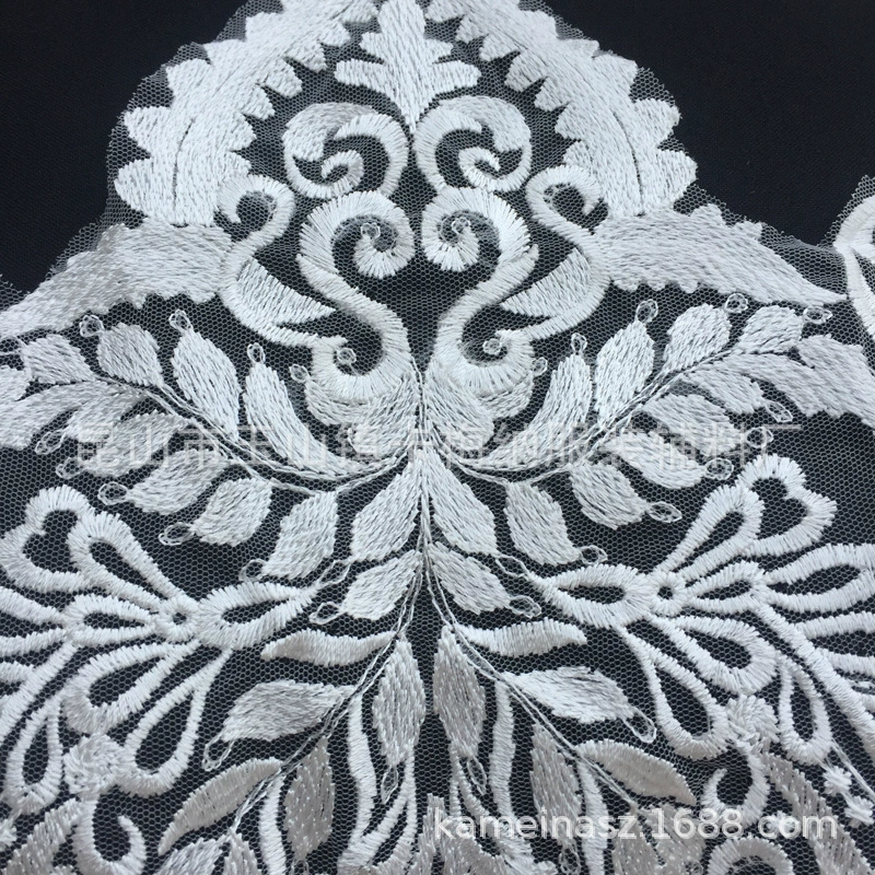 Silk threads, accessories, polyester, with embroidery, European style, cosplay
