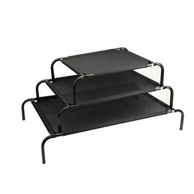 中恒网格狗床 宠物行军床 狗窝垫支架狗床 通用可拆洗透气宠物窝|ru