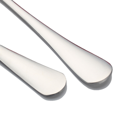 410 stainless steel round spoon dessert coffee spoon seasoning spoon 1010 series western style table spoon laser LOGO