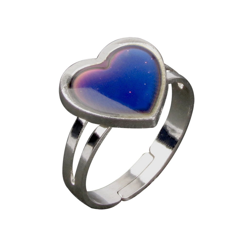 Fashion Heart Color Changing Ring display picture 1