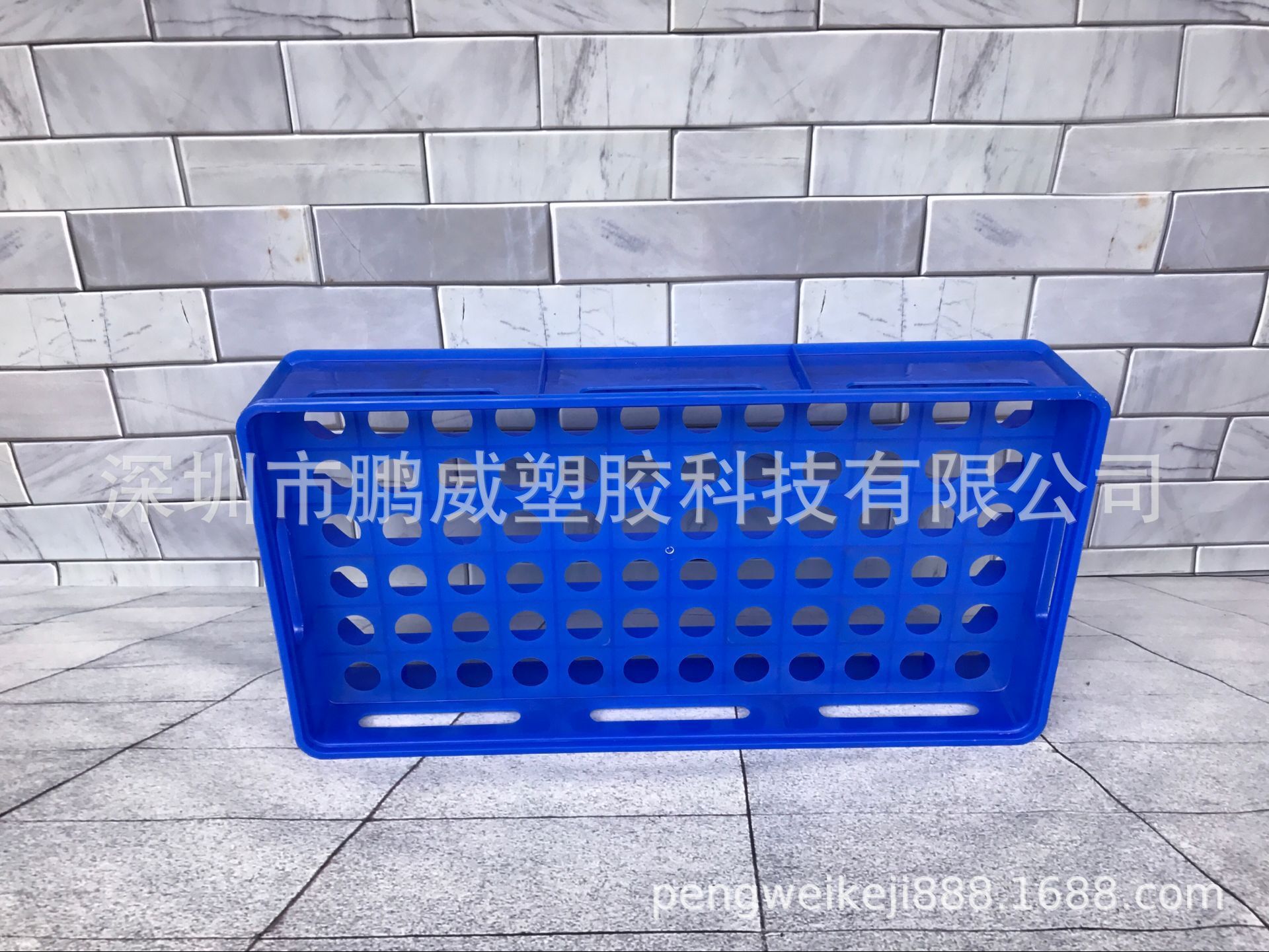 供应香港欧司郎照明LED灯厂专用灯泡箱 72孔蓝色灯泡箱 可堆叠