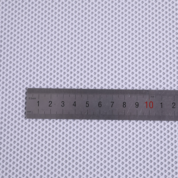 厂家现货经编涤纶弹力提花运动蜂窝巢足球网布家纺用