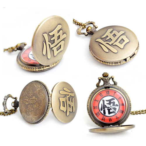 All kinds of retro cartoon pocket watches wholesale hot selling children's animation necklace pocket watch domestic machine zinc alloy quartz pocket watch