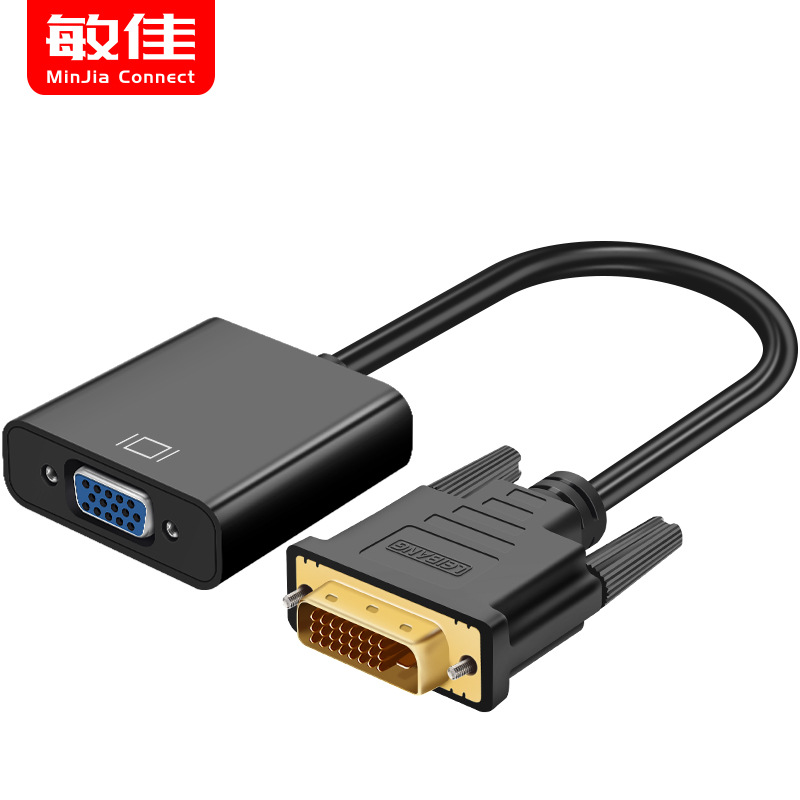 DVI (24+1) Rotary VGA mother HD rotor connector DVI-D to VGA15 holes…
