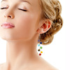 Organic beads, fashionable earrings, accessory, 2018, Aliexpress, wholesale