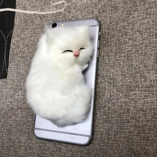 Mobile Phone Case Accessories Cat Creative Mobile Phone Case Simulation Cat Accessories Decorations Doll Accessories Fur Toys