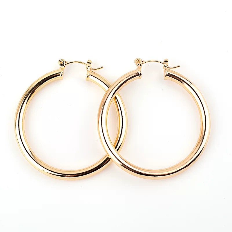 Big glossy universal earrings, European style