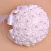 Wedding hand blooming flower artificial white rose bouquet bride beautiful lace bouquet bouquet foreign trade wedding bouquet wholesale