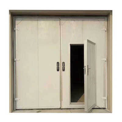 工业平开门 车间平开门 彩板大门 夹芯板门 平开保温门 粮库门