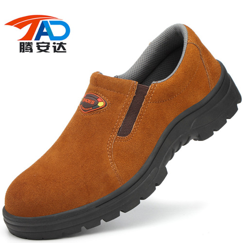 Cross-border labor safety shoes for men, breathable, anti-prick, anti-odor, lightweight, comfortable, anti-impact steel toe, anti-welding odor, casual sports.