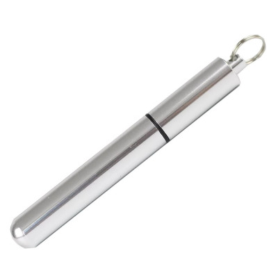 new pattern Portable aluminium alloy Toothpick Holder seal up Waterproof compartment Mini Bottle Slim Toothpick Fruit sign Metal Kit