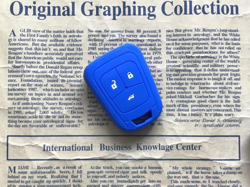 Suitable for Chevrolet Aveo Cruze Silicone Key Case Straight Type Special Car Remote Control Protective Cover Buckle