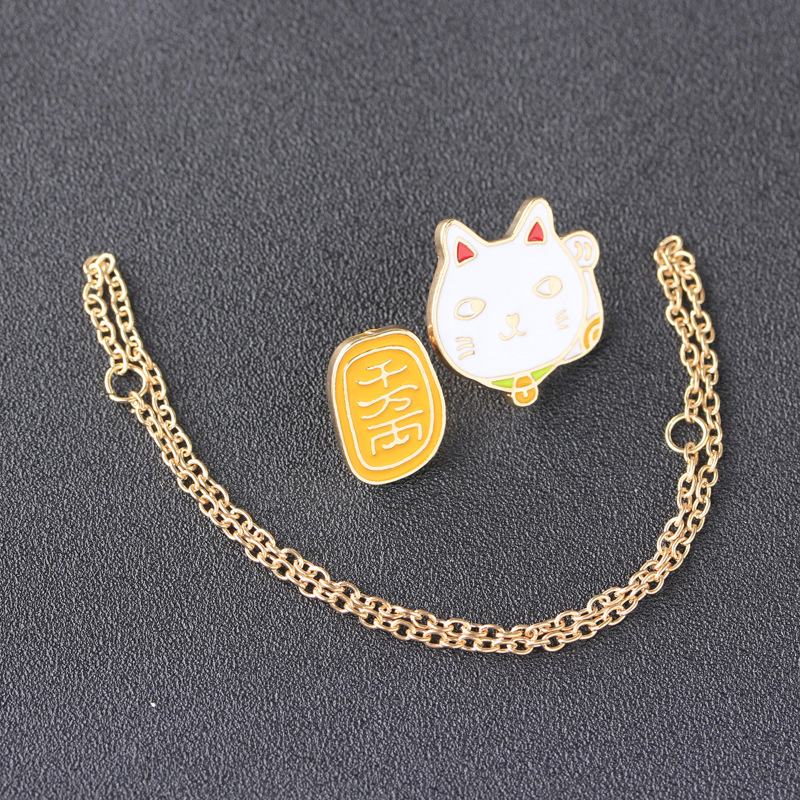 Fashion Cartoon Cute Lucky Cat Alloy Brooch display picture 12