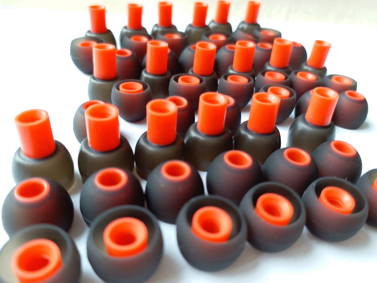 三层耳塞 O形耳塞套 网吧耳机硅胶套 葫芦形耳塞 硅胶杂件 双色