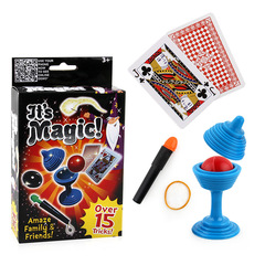 Foreign Trade Brain-Teasing Magic Props Gift Box Set Close-Up Stage Children's Magic Toys Novel and Interactive