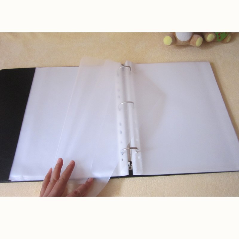 皮质透明 活页资料册文件袋A4文件夹100页/80页/60页/50页插页袋