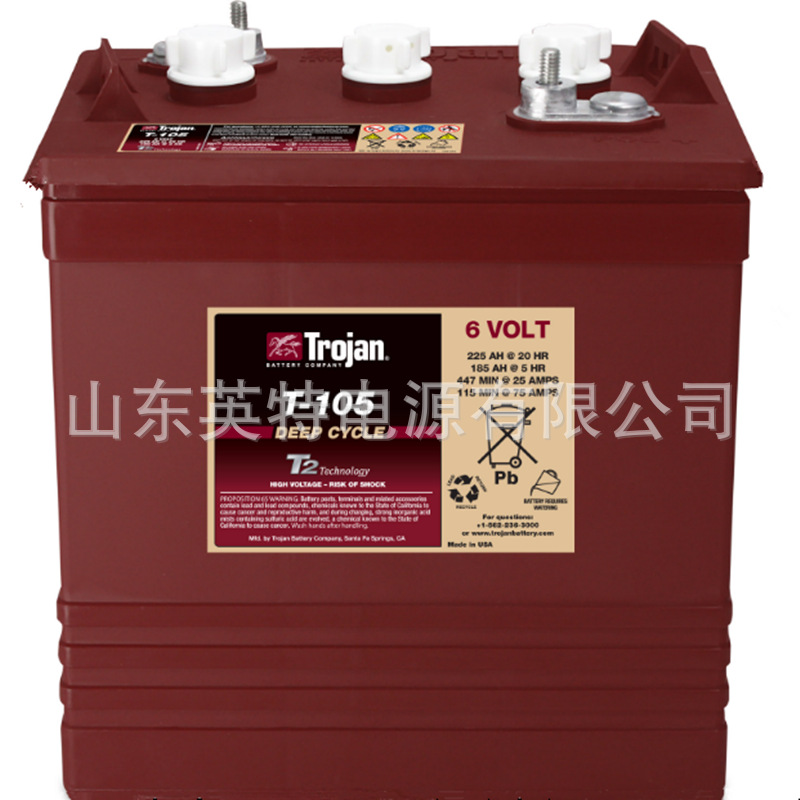 供应美国邱健蓄电池T-105 6V22H 6V电池 现货