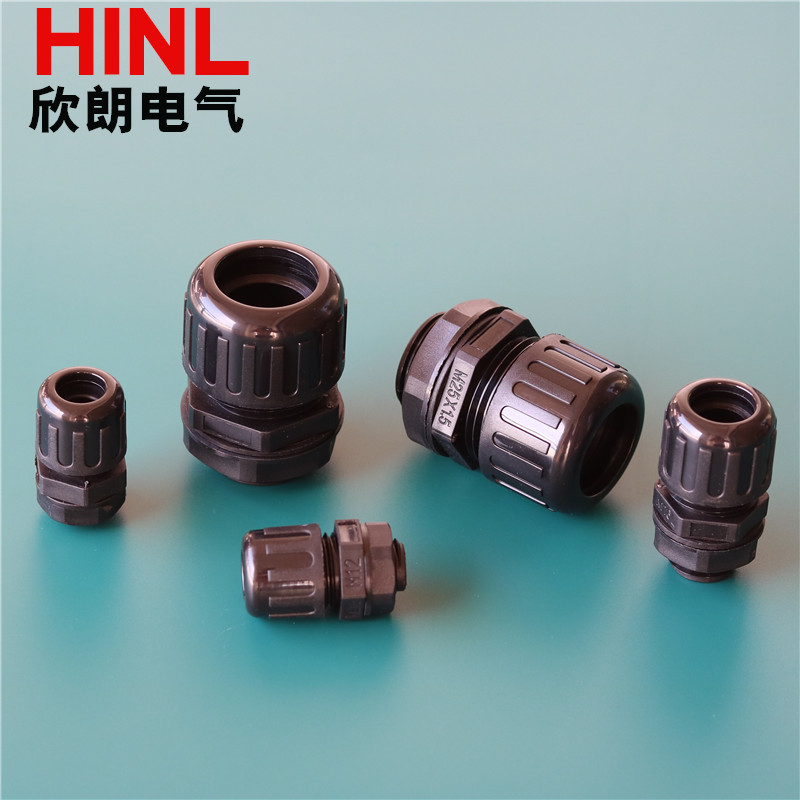 Plastic Ripple hose Waterproof connector PG21AD21.2/25/28.5-M20X1.5 The waves Waterproof Joint
