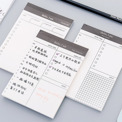 Simplicity business affairs Japanese The plan Scratch Pad Notepad to work in an office desktop The schedule Memo Stationery