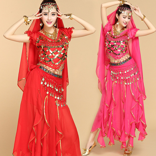 Belly dance Indian dance dance clothing practice clothing ethnic performance clothing Tianzhu girl dance clothing spring and summer