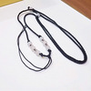 Black crystal, universal necklace cord, pendant, strap, wholesale